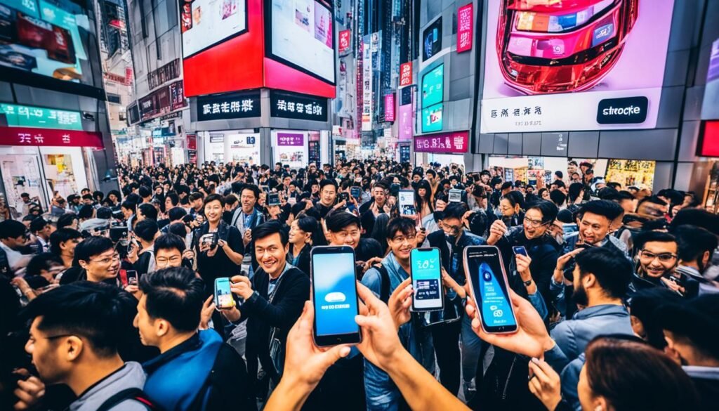 香港轉台手機市場