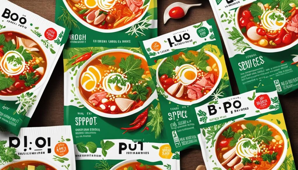 Hot Pot Broth Packet and Hot Pot Soup Base Packets for Party Hosts