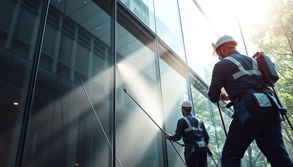 玻璃幕牆專業清潔服務